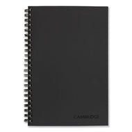 Cambridge® wholesale. Wirebound Business Notebook, Wide-legal Rule, Black Cover, 8 X 5, 80 Sheets. HSD Wholesale: Janitorial Supplies, Breakroom Supplies, Office Supplies.