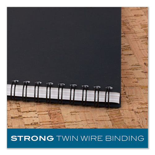 Cambridge® wholesale. Wirebound Guided Business Notebook, Quicknotes, Dark Gray Cover, 8 X 5, 80 Sheets. HSD Wholesale: Janitorial Supplies, Breakroom Supplies, Office Supplies.