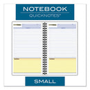 Cambridge® wholesale. Wirebound Guided Business Notebook, Quicknotes, Dark Gray Cover, 8 X 5, 80 Sheets. HSD Wholesale: Janitorial Supplies, Breakroom Supplies, Office Supplies.