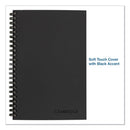 Cambridge® wholesale. Wirebound Guided Business Notebook, Quicknotes, Dark Gray Cover, 8 X 5, 80 Sheets. HSD Wholesale: Janitorial Supplies, Breakroom Supplies, Office Supplies.