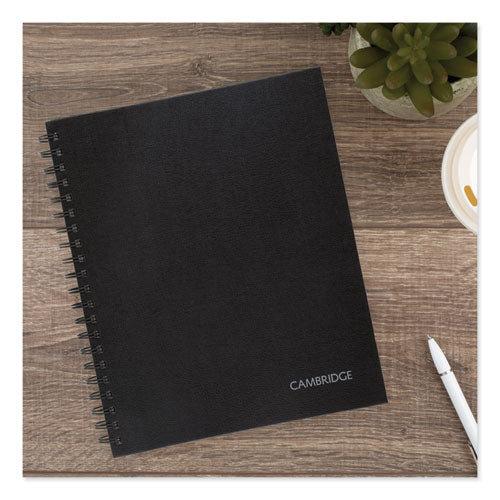 Cambridge® Limited wholesale. Hardbound Notebook W- Pocket, 1 Subject, Wide-legal Rule, Black Cover, 11 X 8.5, 96 Sheets. HSD Wholesale: Janitorial Supplies, Breakroom Supplies, Office Supplies.