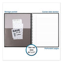Cambridge® Limited wholesale. Hardbound Notebook W- Pocket, 1 Subject, Wide-legal Rule, Black Cover, 11 X 8.5, 96 Sheets. HSD Wholesale: Janitorial Supplies, Breakroom Supplies, Office Supplies.