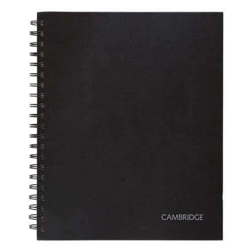 Cambridge® Limited wholesale. Hardbound Notebook W- Pocket, 1 Subject, Wide-legal Rule, Black Cover, 11 X 8.5, 96 Sheets. HSD Wholesale: Janitorial Supplies, Breakroom Supplies, Office Supplies.