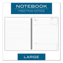 Cambridge® wholesale. Wirebound Guided Business Notebook, Meeting Notes, Dark Gray, 11 X 8.25, 80 Sheets. HSD Wholesale: Janitorial Supplies, Breakroom Supplies, Office Supplies.