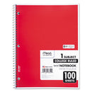 Mead® wholesale. Spiral Notebook, 1 Subject, Medium-college Rule, Assorted Color Covers, 11 X 8, 100 Sheets. HSD Wholesale: Janitorial Supplies, Breakroom Supplies, Office Supplies.