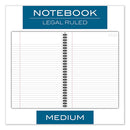 Cambridge® wholesale. Wirebound Business Notebook, Wide-legal Rule, Black Cover, 9.5 X 6.68, 80 Sheets. HSD Wholesale: Janitorial Supplies, Breakroom Supplies, Office Supplies.
