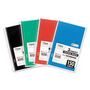 Mead® wholesale. Spiral Notebook, 3 Subjects, Medium-college Rule, Assorted Color Covers, 9.5 X 5.5, 150 Sheets. HSD Wholesale: Janitorial Supplies, Breakroom Supplies, Office Supplies.