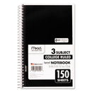 Mead® wholesale. Spiral Notebook, 3 Subjects, Medium-college Rule, Assorted Color Covers, 9.5 X 5.5, 150 Sheets. HSD Wholesale: Janitorial Supplies, Breakroom Supplies, Office Supplies.