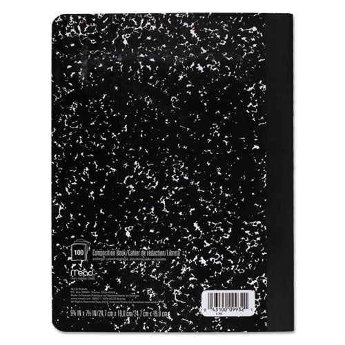 Mead® wholesale. Square Deal Composition Book, Medium-college Rule, Black Cover, 9.75 X 7.5, 100 Sheets. HSD Wholesale: Janitorial Supplies, Breakroom Supplies, Office Supplies.