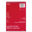 Mead® wholesale. Spell-write Wirebound Steno Book, Gregg Rule, 6 X 9, White, 80 Sheets. HSD Wholesale: Janitorial Supplies, Breakroom Supplies, Office Supplies.