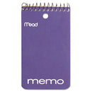 Mead® wholesale. Wirebound Memo Book, Medium-college Rule, 3 X 5, White, 60 Sheets. HSD Wholesale: Janitorial Supplies, Breakroom Supplies, Office Supplies.
