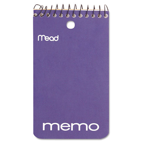 Mead® wholesale. Wirebound Memo Book, Medium-college Rule, 3 X 5, White, 60 Sheets. HSD Wholesale: Janitorial Supplies, Breakroom Supplies, Office Supplies.