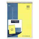 Cambridge® wholesale. Stiff-back Wire Bound Notebook, 1 Subject, Wide-legal Rule, Canary-blue Cover, 8.5 X 11.5, 70 Sheets. HSD Wholesale: Janitorial Supplies, Breakroom Supplies, Office Supplies.
