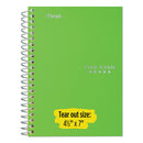 Five Star® wholesale. Wirebound Notebook, 1 Subject, Medium-college Rule, Green Cover, 11 X 8.5, 100 Sheets. HSD Wholesale: Janitorial Supplies, Breakroom Supplies, Office Supplies.