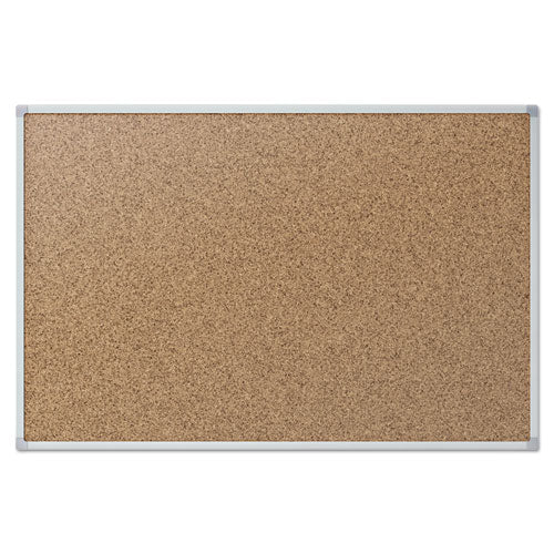 Mead® wholesale. Cork Bulletin Board, 24 X 18, Silver Aluminum Frame. HSD Wholesale: Janitorial Supplies, Breakroom Supplies, Office Supplies.