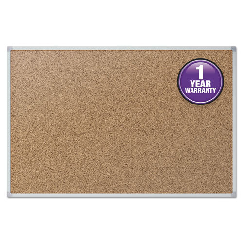 Mead® wholesale. Cork Bulletin Board, 24 X 18, Silver Aluminum Frame. HSD Wholesale: Janitorial Supplies, Breakroom Supplies, Office Supplies.