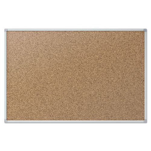 Mead® wholesale. Cork Bulletin Board, 36 X 24, Silver Aluminum Frame. HSD Wholesale: Janitorial Supplies, Breakroom Supplies, Office Supplies.