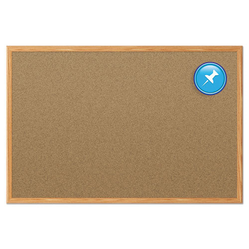 Mead® wholesale. Cork Bulletin Board, 48 X 36, Oak Frame. HSD Wholesale: Janitorial Supplies, Breakroom Supplies, Office Supplies.
