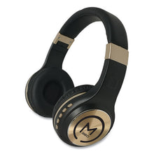 Load image into Gallery viewer, Morpheus 360® wholesale. Serenity Stereo Wireless Headphones With Microphone, Black With Gold Accents. HSD Wholesale: Janitorial Supplies, Breakroom Supplies, Office Supplies.