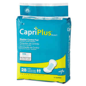 Medline wholesale. MEDLINE Capri Plus Bladder Control Pads, Ultra Plus, 8" X 17", 28-pack, 6-carton. HSD Wholesale: Janitorial Supplies, Breakroom Supplies, Office Supplies.