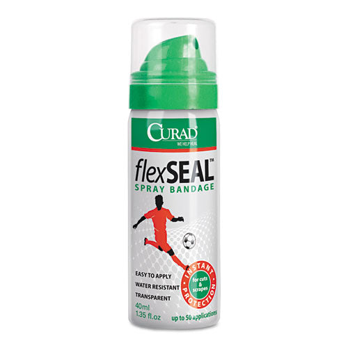 Curad® wholesale. Flex Seal Spray Bandage, 40ml. HSD Wholesale: Janitorial Supplies, Breakroom Supplies, Office Supplies.