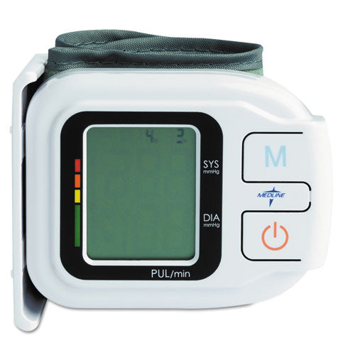 Medline wholesale. MEDLINE Automatic Digital Wrist Blood Pressure Monitor, One Size Fits All. HSD Wholesale: Janitorial Supplies, Breakroom Supplies, Office Supplies.