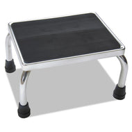 Medline wholesale. MEDLINE Foot Stool, 1-step, 16w X 12d X 8.25h, Steel, Chrome-black Mat. HSD Wholesale: Janitorial Supplies, Breakroom Supplies, Office Supplies.