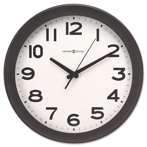 Howard Miller® wholesale. Kenwick Wall Clock, 13.5" Overall Diameter, Black Case, 1 Aa (sold Separately). HSD Wholesale: Janitorial Supplies, Breakroom Supplies, Office Supplies.
