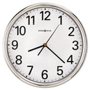 Howard Miller® wholesale. Hamilton Wall Clock, 12" Overall Diameter, Silver Case, 1 Aa (sold Separately). HSD Wholesale: Janitorial Supplies, Breakroom Supplies, Office Supplies.
