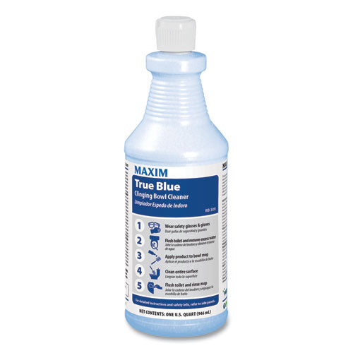 Maxim® wholesale. True Blue Clinging Bowl Cleaner, Mint Scent, 32 Oz Bottle, 12-carton. HSD Wholesale: Janitorial Supplies, Breakroom Supplies, Office Supplies.