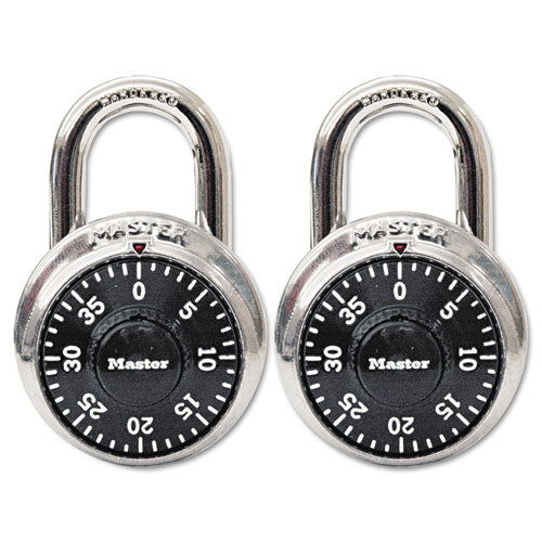 Master Lock® wholesale. Combination Lock, Stainless Steel, 1 7-8