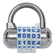 Load image into Gallery viewer, Master Lock® wholesale. Password Plus Combination Lock, Hardened Steel Shackle, 2 1-2&quot; Wide, Silver. HSD Wholesale: Janitorial Supplies, Breakroom Supplies, Office Supplies.