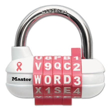 Load image into Gallery viewer, Master Lock® wholesale. Password Plus Combination Lock, Hardened Steel Shackle, 2 1-2&quot; Wide, Silver. HSD Wholesale: Janitorial Supplies, Breakroom Supplies, Office Supplies.