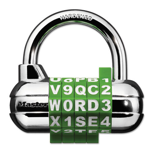 Master Lock® wholesale. Password Plus Combination Lock, Hardened Steel Shackle, 2 1-2" Wide, Silver. HSD Wholesale: Janitorial Supplies, Breakroom Supplies, Office Supplies.