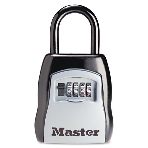 Master Lock® wholesale. Locking Combination 5 Key Steel Box, 3 1-4w X 1 5-8d X 4h, Black-silver. HSD Wholesale: Janitorial Supplies, Breakroom Supplies, Office Supplies.