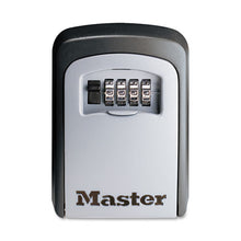 Load image into Gallery viewer, Master Lock® wholesale. Locking Combination 5 Key Steel Box, 3 1-4w X 1 1-2d X 4 5-8h, Black-silver. HSD Wholesale: Janitorial Supplies, Breakroom Supplies, Office Supplies.