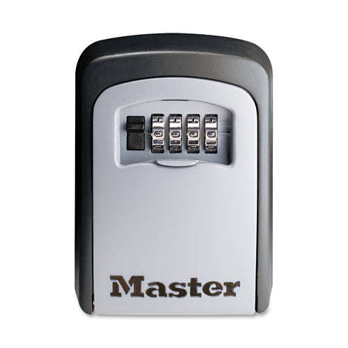 Master Lock® wholesale. Locking Combination 5 Key Steel Box, 3 1-4w X 1 1-2d X 4 5-8h, Black-silver. HSD Wholesale: Janitorial Supplies, Breakroom Supplies, Office Supplies.
