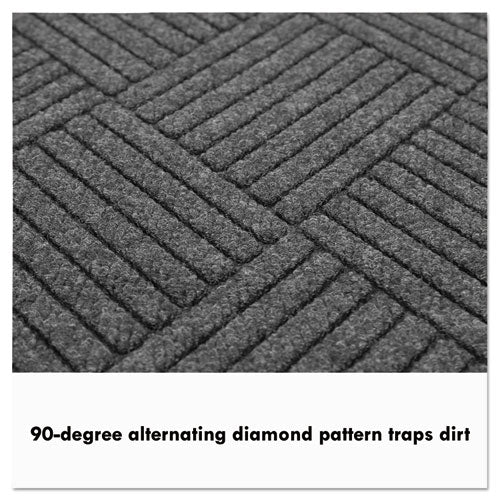 Guardian wholesale. Ecoguard Diamond Floor Mat, Double Fan, 36 X 96, Charcoal. HSD Wholesale: Janitorial Supplies, Breakroom Supplies, Office Supplies.