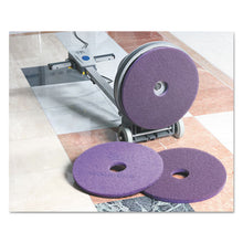 Load image into Gallery viewer, Scotch-Brite™ wholesale. Diamond Floor Pads, Burnish-buff, 20&quot; Diameter, Purple, 5-carton. HSD Wholesale: Janitorial Supplies, Breakroom Supplies, Office Supplies.