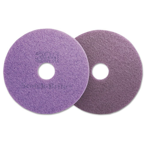 Scotch-Brite™ wholesale. Diamond Floor Pads, Burnish-buff, 20" Diameter, Purple, 5-carton. HSD Wholesale: Janitorial Supplies, Breakroom Supplies, Office Supplies.