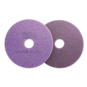 Scotch-Brite™ wholesale. Diamond Floor Pads, Burnish-buff, 16" Diameter, Purple, 5-carton. HSD Wholesale: Janitorial Supplies, Breakroom Supplies, Office Supplies.