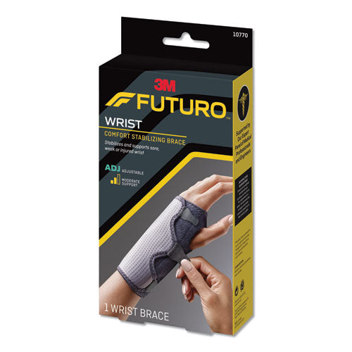 FUTURO™ wholesale. Adjustable Reversible Splint Wrist Brace, Fits Wrists 5 1-2"- 8 1-2", Black. HSD Wholesale: Janitorial Supplies, Breakroom Supplies, Office Supplies.
