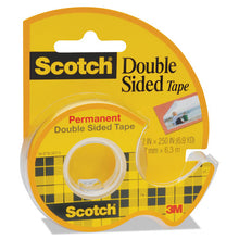 Load image into Gallery viewer, Scotch® wholesale. Scotch™ Double-sided Permanent Tape In Handheld Dispenser, 1&quot; Core, 0.5&quot; X 20.83 Ft, Clear. HSD Wholesale: Janitorial Supplies, Breakroom Supplies, Office Supplies.