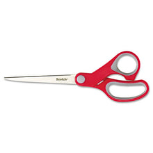 Load image into Gallery viewer, Scotch® wholesale. Scotch™ Multi-purpose Scissors, Pointed Tip, 7&quot; Long, 3.38&quot; Cut Length, Gray-red Straight Handle. HSD Wholesale: Janitorial Supplies, Breakroom Supplies, Office Supplies.