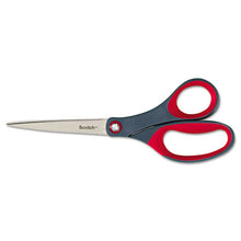 Load image into Gallery viewer, Scotch® wholesale. Scotch™ Precision Scissors, 8&quot; Long, 3.13&quot; Cut Length, Gray-red Straight Handle. HSD Wholesale: Janitorial Supplies, Breakroom Supplies, Office Supplies.