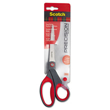 Load image into Gallery viewer, Scotch® wholesale. Scotch™ Precision Scissors, 8&quot; Long, 3.13&quot; Cut Length, Gray-red Straight Handle. HSD Wholesale: Janitorial Supplies, Breakroom Supplies, Office Supplies.