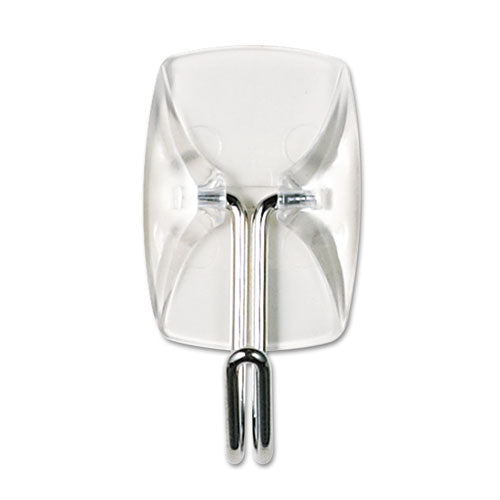 Command™ wholesale. Clear Hooks And Strips, Plastic-wire, Small, 9 Hooks With 12 Adhesive Strips Per Pack. HSD Wholesale: Janitorial Supplies, Breakroom Supplies, Office Supplies.