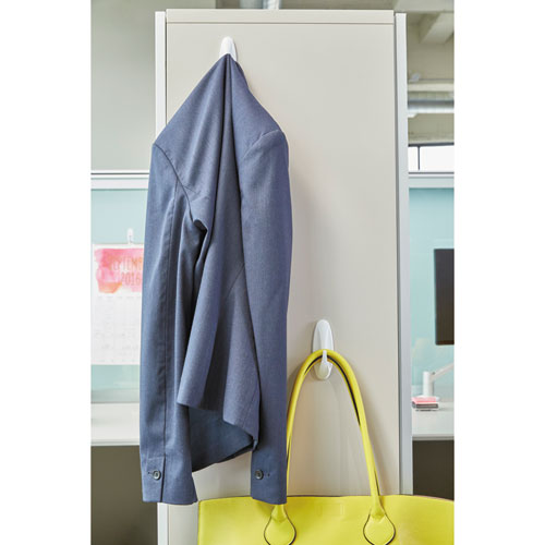 Command™ wholesale. General Purpose Designer Hooks, Small-medium, 3 Lb Cap, White, 4 Hooks And 4 Strips-pack. HSD Wholesale: Janitorial Supplies, Breakroom Supplies, Office Supplies.