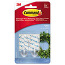 Command™ wholesale. Clear Hooks And Strips, Plastic, Medium, 2 Hooks And 4 Strips-pack. HSD Wholesale: Janitorial Supplies, Breakroom Supplies, Office Supplies.
