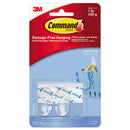 Command™ wholesale. Clear Hooks And Strips, Plastic, Small, 2 Hooks And 4 Strips-pack. HSD Wholesale: Janitorial Supplies, Breakroom Supplies, Office Supplies.